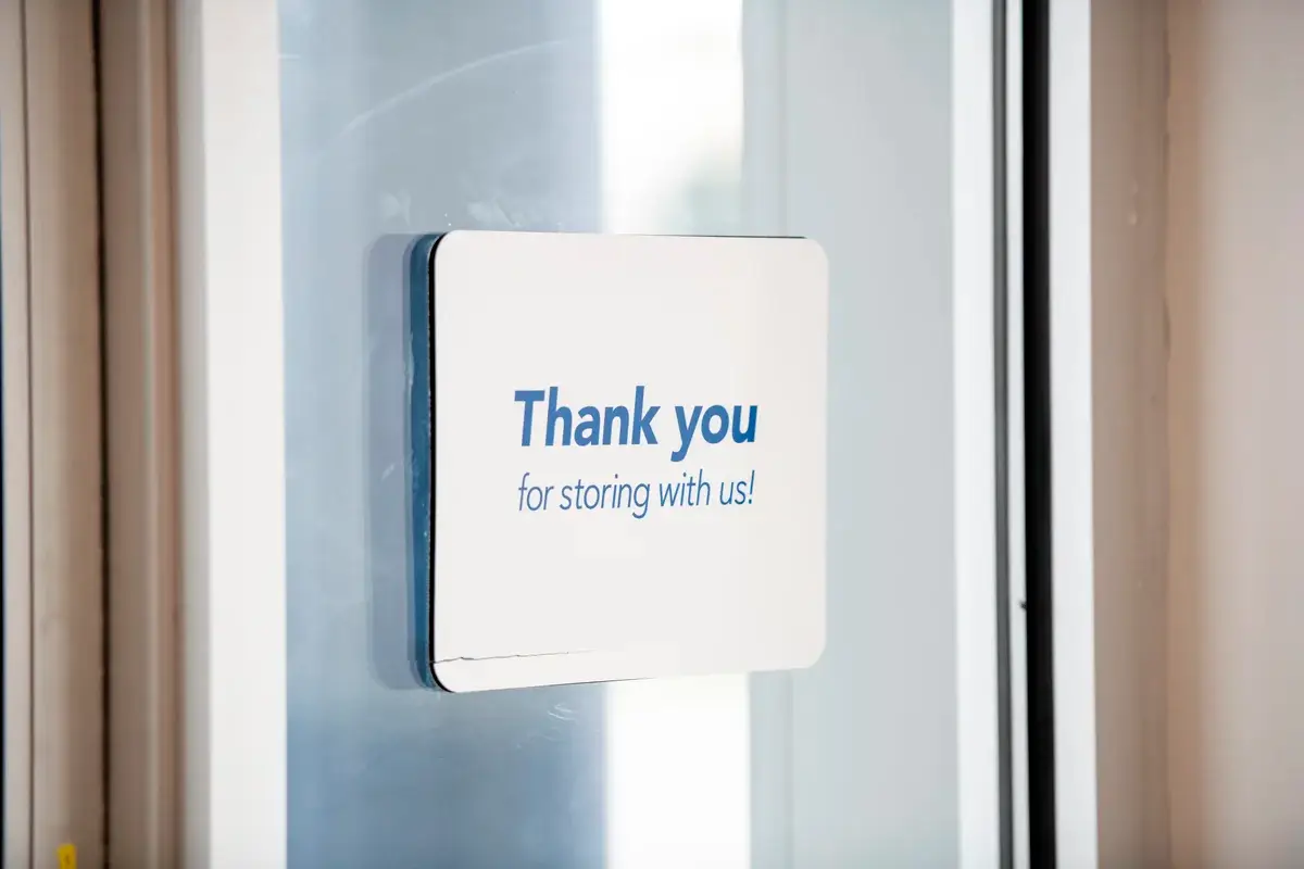 self storage thank you sign north york