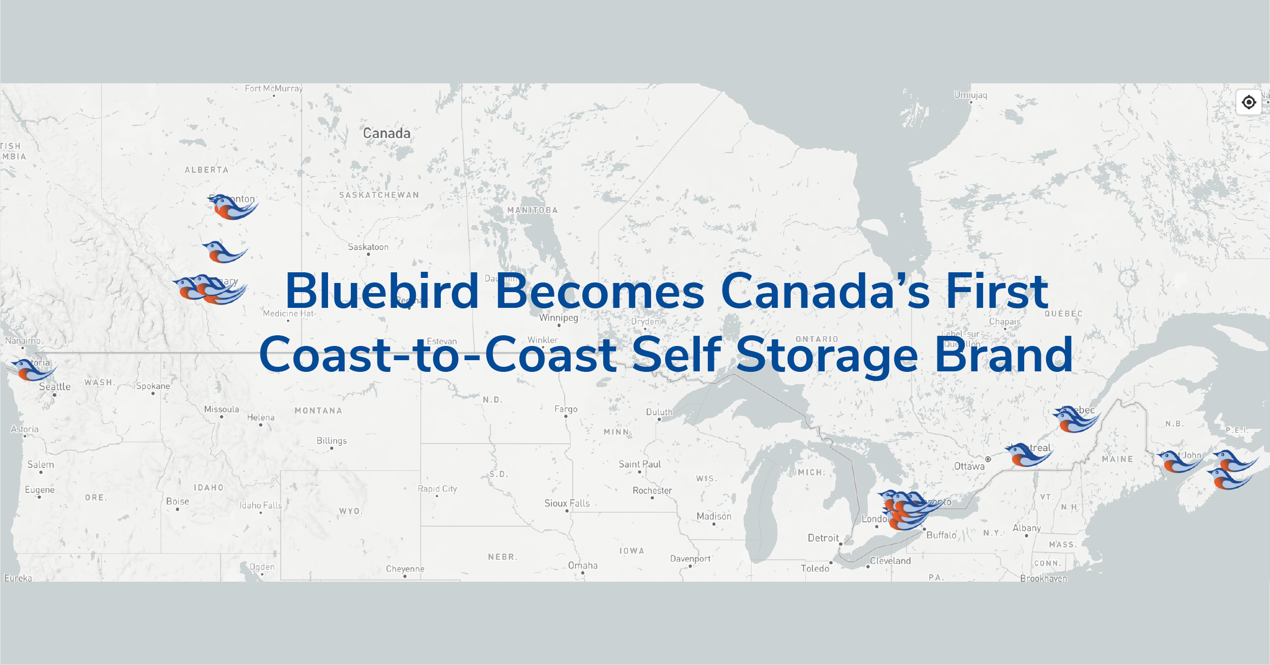 Bluebird Becomes Canada's First Coast-to-Coast Self Storage Brand